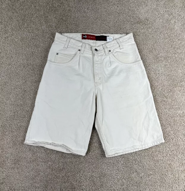 1990’s Vintage Levi’s SilverTab Loose Off White Men’s Denim Shorts Size 32