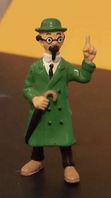 Figurine Tintin - Professeur Tournesol En Métal Lourd (plomb) - Doigt Levé