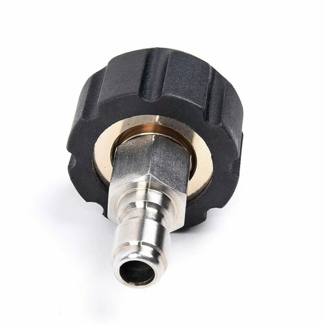 QUICK CONNECTOR FEMALE M22/14 To 1/4 Male Adapter For Pressure Washer ...