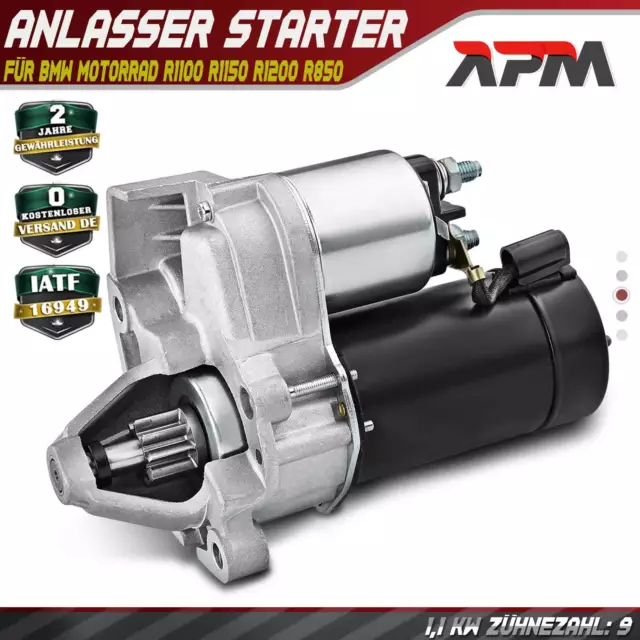 Motor de Arranque 1,1 Kw para BMW Motocicleta R1100 R1150 R1200 R850 C CL Rt Con