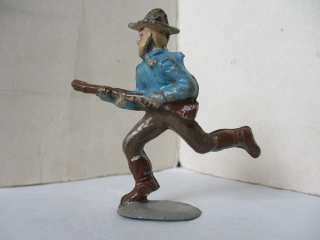 Figurine Andrea Miniature Far West – Soldat En Plomb Peint, Scène Western, état Parfait