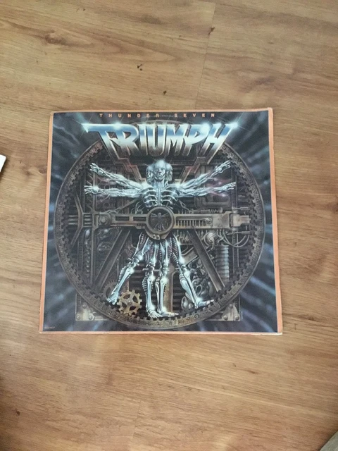 TRIUMPH~THUNDER SEVEN~ LP Includes Lyrics on Inner Sleeve NM