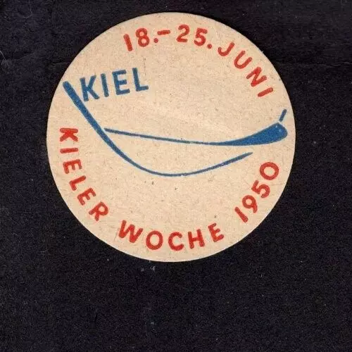 Aschenputtelplakat Stempel - Deutschland 1950 Kieler Woche - 30x30mm