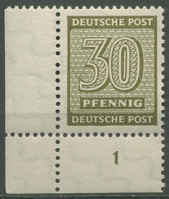 SBZ West-Sachsen 1945 Ziffern 135 Y w a Ecke unten links postfrisch