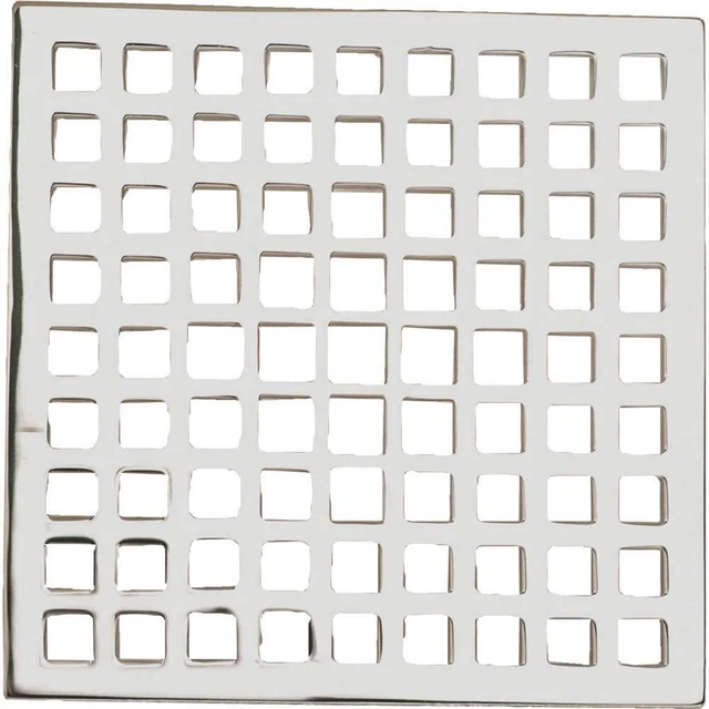 Newport 233-601/15 Latón 6" Ducha Cuadrada Desagüe Cuadrícula - Níquel Pulido