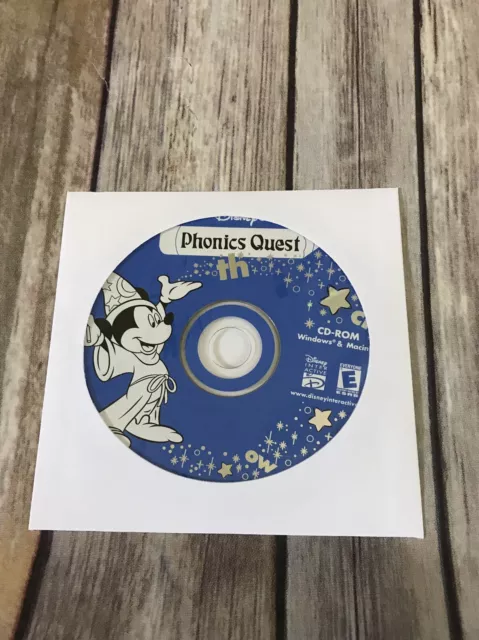 Disney’s Phonics Quest PC Software Educational
