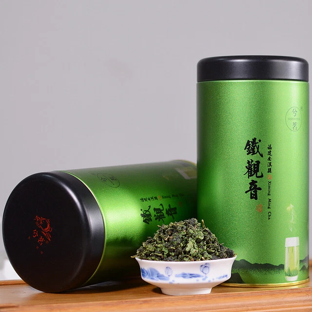 100g Fujian high mountain oolong tea Anxi Tieguanyin tea orchid scented tin cans 3
