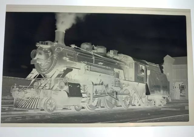 Original Negative Canadian Pacific Rwys Steam 4-6--0 # 816  Ottawa, Ont 1940'S