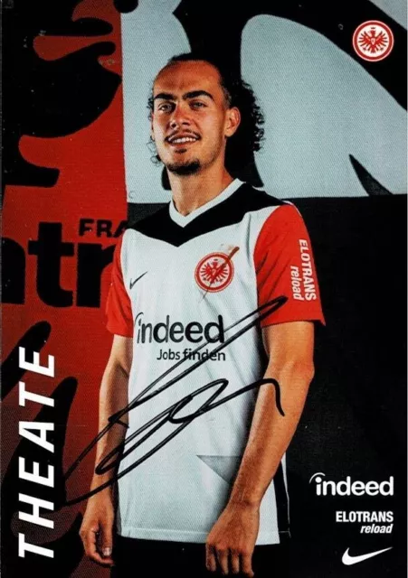 ARTHUR THEATE EINTRACHT FRANKFURT 2024/25 24/25 Autograph Card Signed