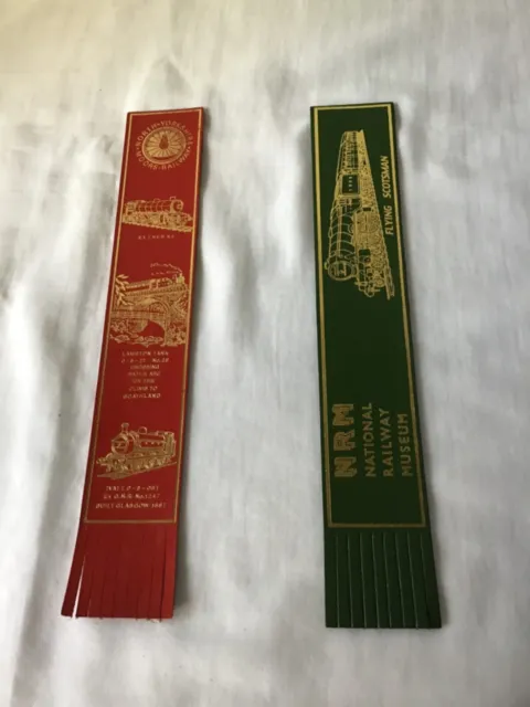Two New Railway Themed Leather Bookmarks