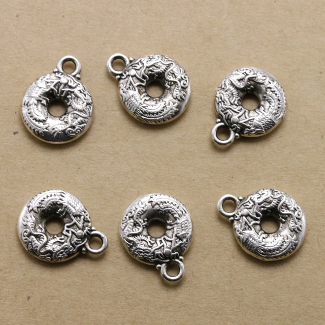 20 Stück Alloy Peace Buckle Anhänger Charms DIY Schmuck Herstellung Zubehör für 3