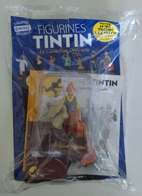 FIGURINE TINTIN N° 95 TINTIN A LA VALISE collection officielle EUR 52