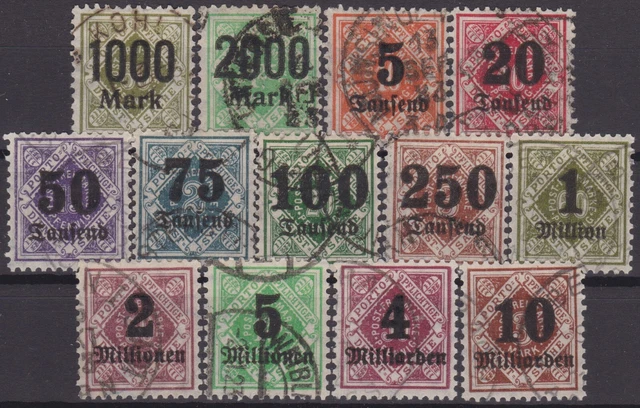== AD Württemberg Mi. 171-183 gest., geprüft BPP, Kat. 250€ ==