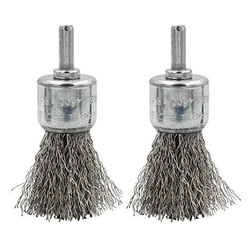 DGOL 5 Packs 1 inch 25mm Stainless Steel Wire Knot End Cup Brush with 1/4 inc...