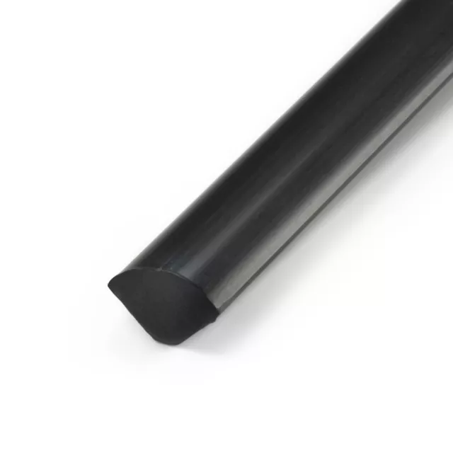 PVC Winkelprofil, Selbstklebend Kunststoff, Kantenschutz, schwarz