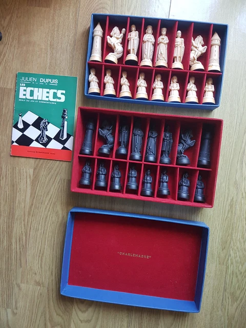 Ancien jeu d'échecs Staunton Deluxe - Os, Jaspe rouge - Catawiki