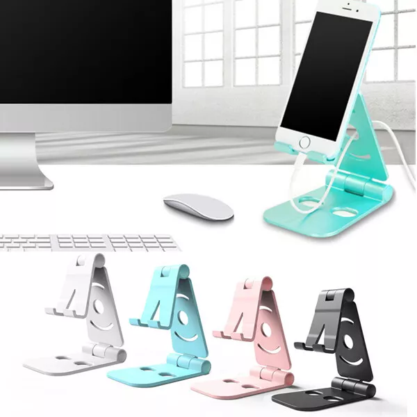 Universal Adjustable Mobile Phone Holder Stand Desk Swivel Foldable Portable US