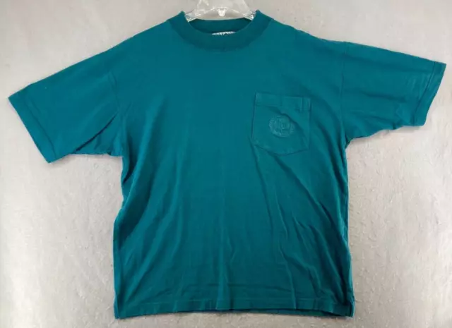 Bugle Boy Mens TShirt Blue Medium Vintage Pocket