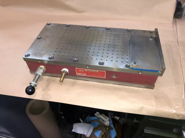 Suburban Tool Inc Vc 612 S2 Vacuum Sine Plate Chuck 12  X 6  X 2 1/4