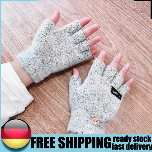 BIOSA Beheizte Handschuhe F?ustlinge, USB Heizung Stricken Handschuhe mit Verste