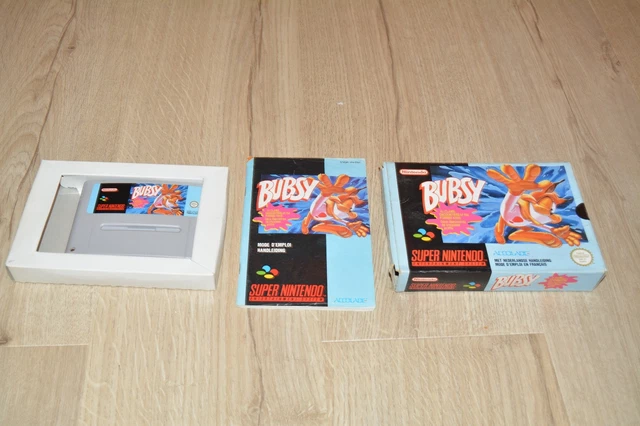 JEU SUPER NINTENDO SNES - BUBSY - en boite complet avec notice SNSP YN FAH BE