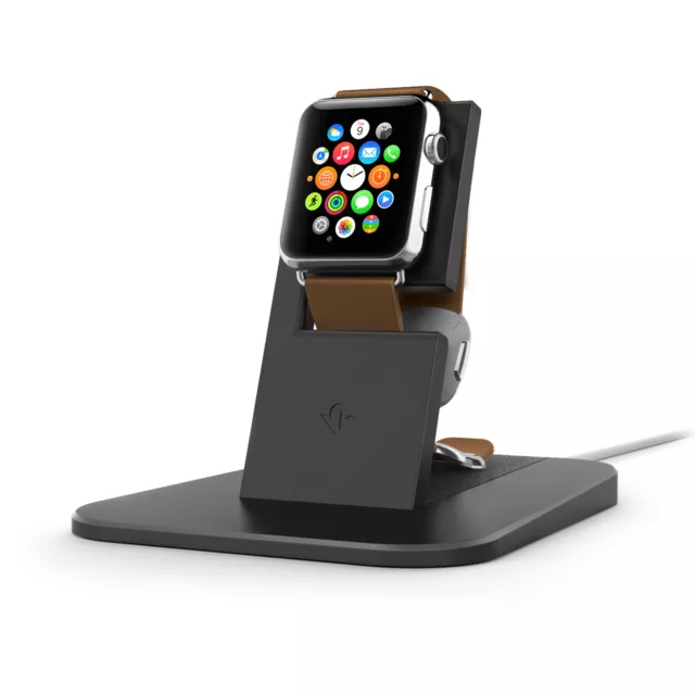 TWELVE SOUTH HiRise for Apple Watch - metal desktop charging stand, Black, NEW 2