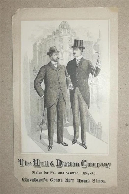 Vintage Antique 1898 Hull & Dutton May Company Cleveland Ohio Store Trade Card
