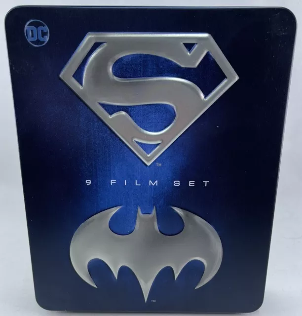 Superman/Batman 9 Film Blu-ray Steel Box Set/Collezione - Italian Import