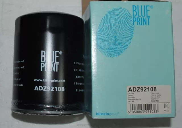 Adz92108 Blue Print Filtro Olio Per Daihatsu Isuzu Mazda Mitsubishi Opel Suzuki