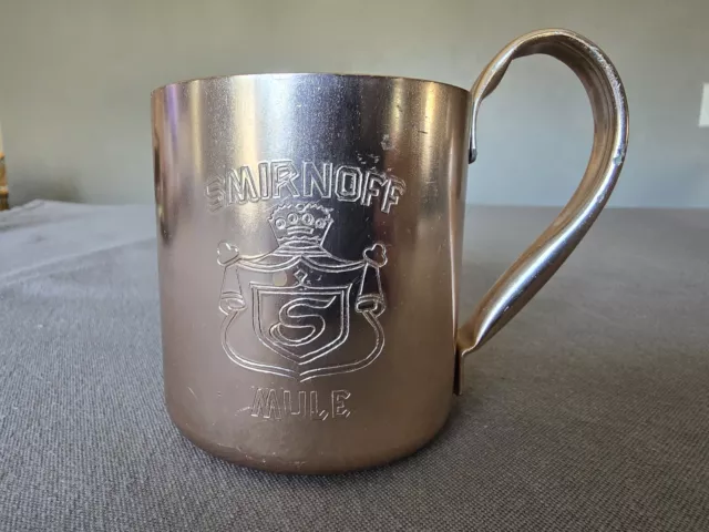 Smirnoff Mule Vodka Copper Mug- 3.75" Tall x 4.5" Wide x 3" Diameter