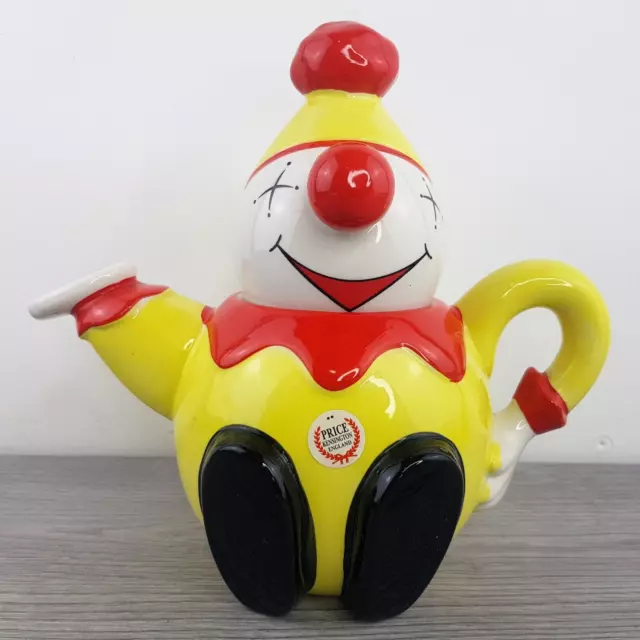 Price Kensington Teapot Clown P&K Ceramic Hand Painted Labelled Vintage Retro