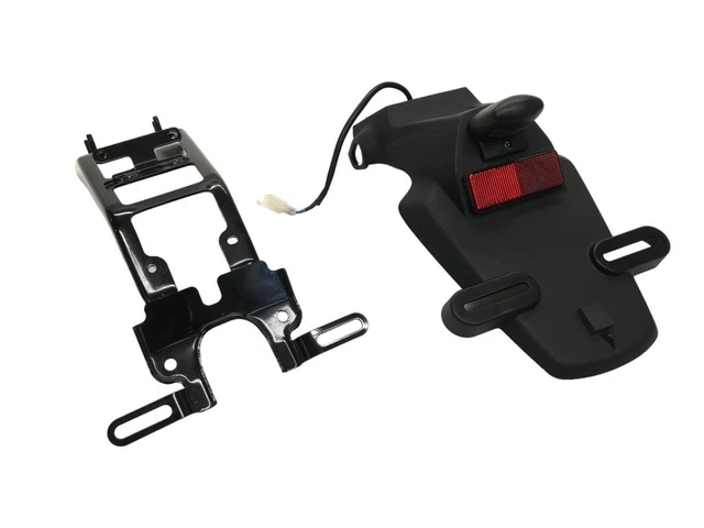 IBEX Portatarga Corto Con LED E Catarifrangente Per KTM 690 Duke/Duke R/SM/SMR (2007-2012) – ABE Libero, Cromato