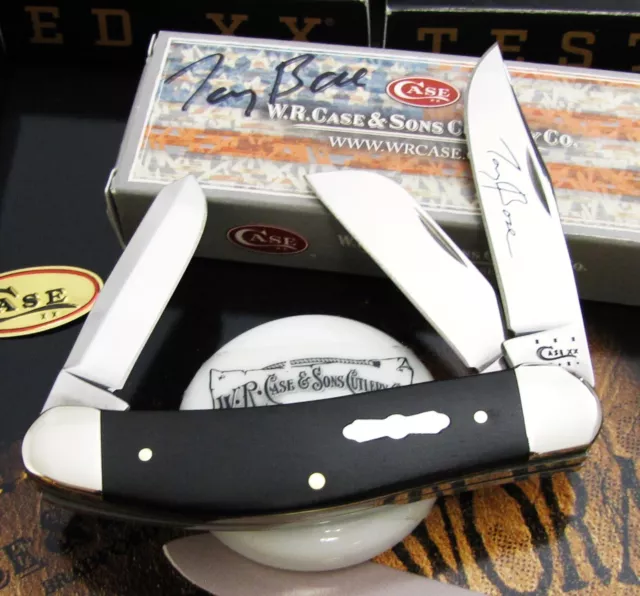 Case XX Tony Bose Ebony Sowbelly Knife 2012 Vega SHOT SHOW SFO MIB With COA! NR