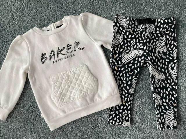 Ted Baker Baby Girl Jumper & Leggings Outfit Set - 6-9 Months/74 cm