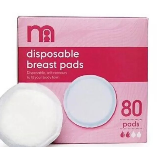 Disposable Breast pads X 80 MOTHERCARE  Nursing Free postage Limited Stock