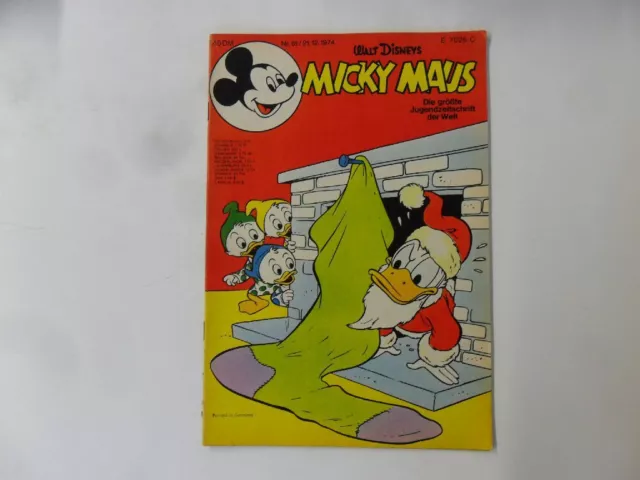 Micky Maus Nr.51 Walt Disney Comic 1974  eingetütet & geboardet Zustand 2