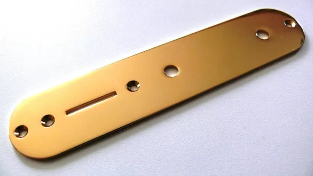 New CONTROL PLATE TELE gold - trous 8mm - guitare TELECASTER