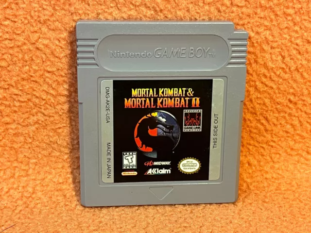 Mortal Kombat & II 1 2 Nintendo Game Boy Gameboy Original Authentic!