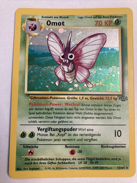 Pokemon Karte Omot 13/64 Dschungel Jungle DE deutsch Holo