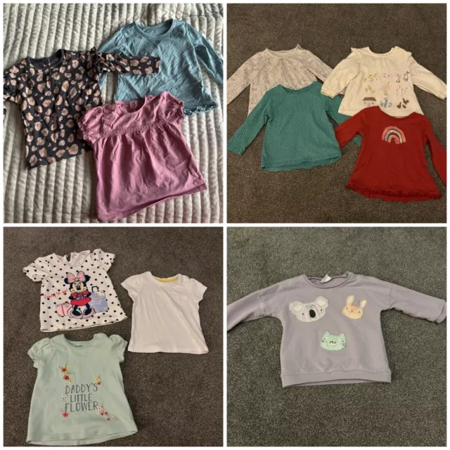 Baby Girls 9-12 Months Clothes Bundle Dress Tops Shorts Next Gap H&M TU etc