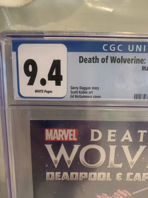 CGC Graded Comic Death Of Wolverine, Deadpool And Captain America #001 4