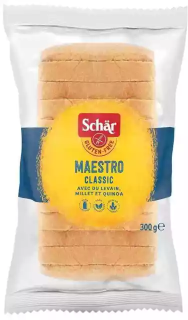 Maestro classic - white bread without gluten. 300g