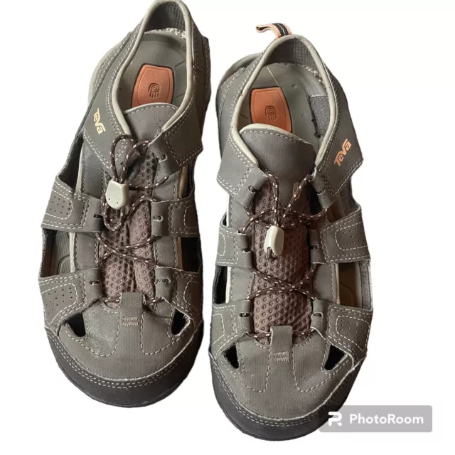 TEVA ANATOMIC FOOTBED Shoc Pad Sandals Size 8 Hiking 1002870 Taupe 13.93 PicClick UK