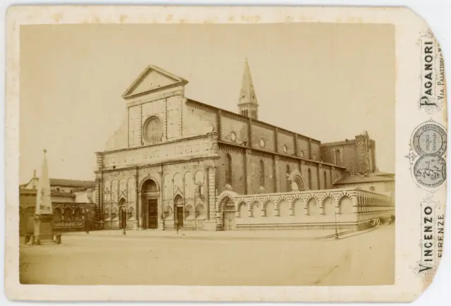 Italia, Firenze, Santa Maria Novella Vintage albumen print Tirage albuminé