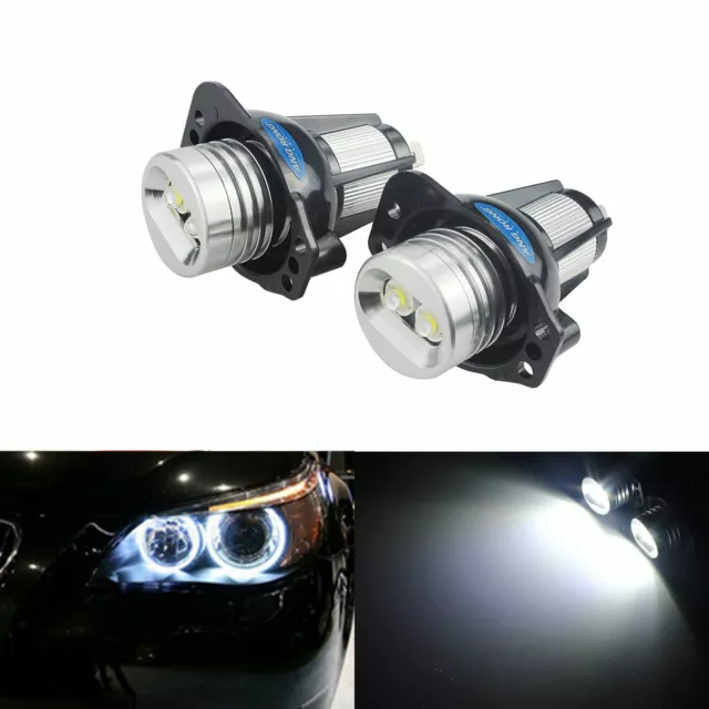 Kit BMW Angel Eyes 12W LED Blanc Xenon Feux de jours Série 3 E90 E91 2004-2008