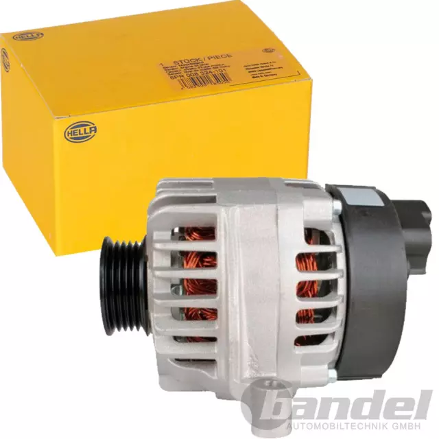 HELLA LICHTMASCHINE GENERATOR 75A passend für 1.2+1.4 FIAT PUNTO 188 PANDA 169