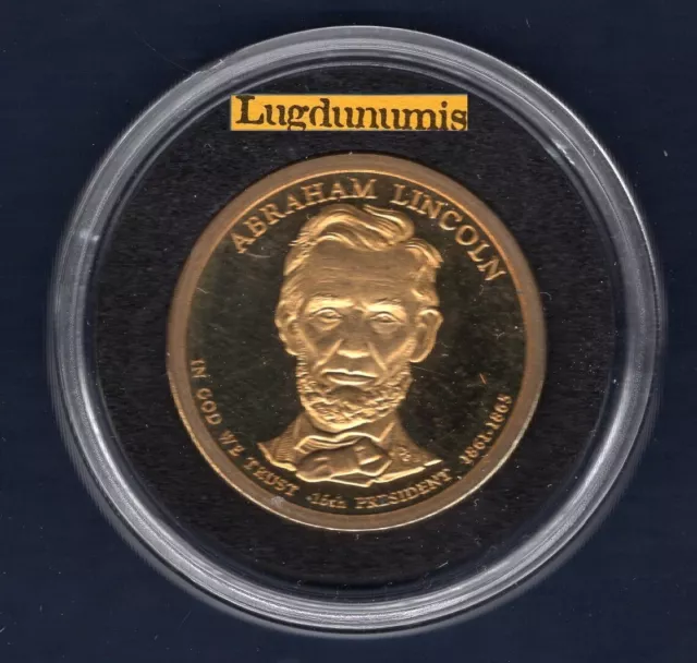 USA 1 Dollar Président 16th Abrahm Lincoln 2010 S PROOF 1861-1865 Etats Unis CF