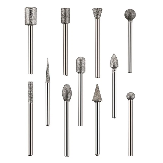 Set intaglio pietra 43 pezzi, 26 trapani diamantati, 10 giranti, 4 separatori diamanti Q8Q4 3