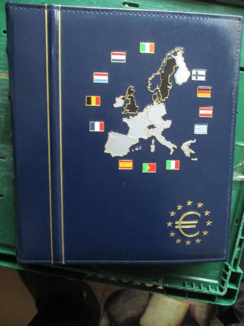9 Kursmünzensätze Europa alle in Blister + blauer Euromappe Ü