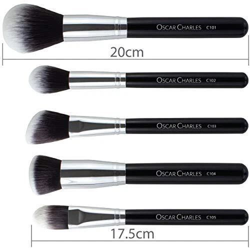 Oscar Charles 17 Pezzi Set di pennelli per trucco professionale con frullator... 3